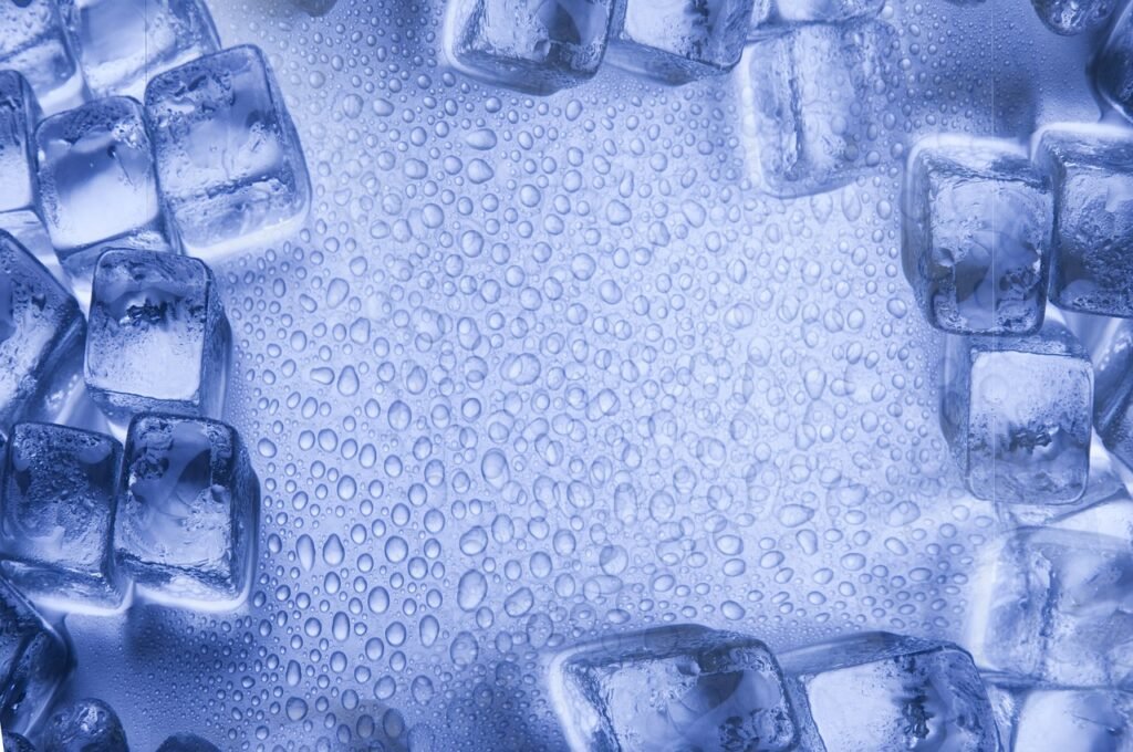 ice cubes for rapid cooling