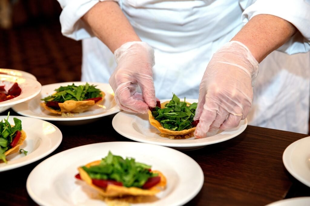 chef wearing PPE