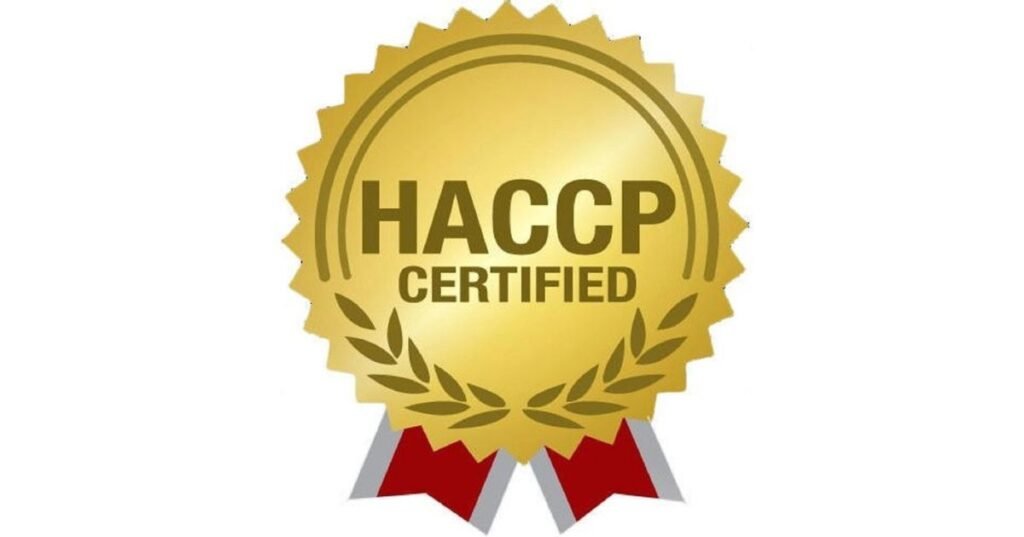 HACCP certificate