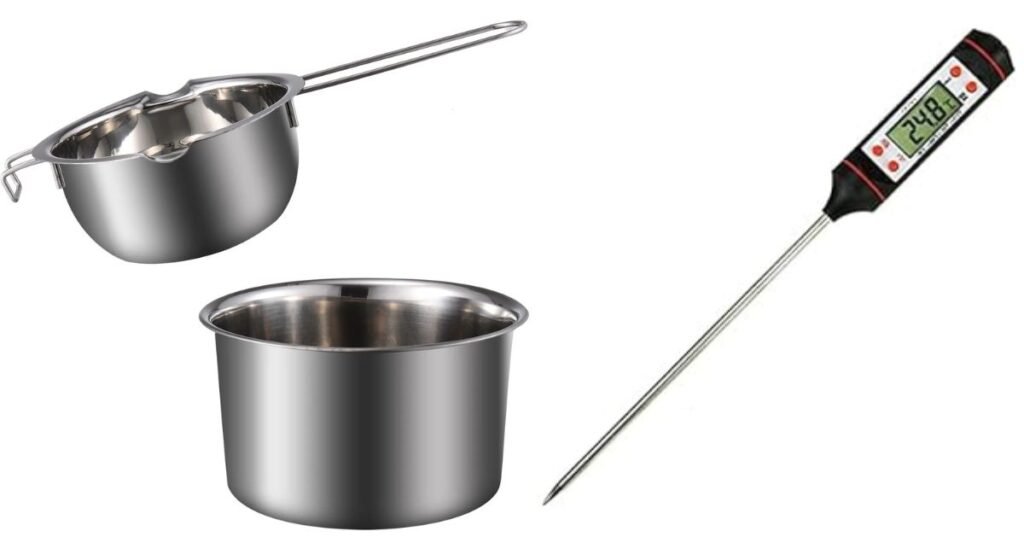 double pot and thermometer